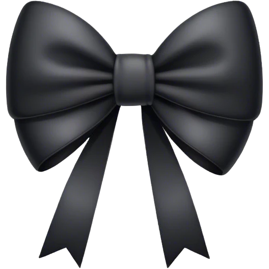 Black Bow emoji