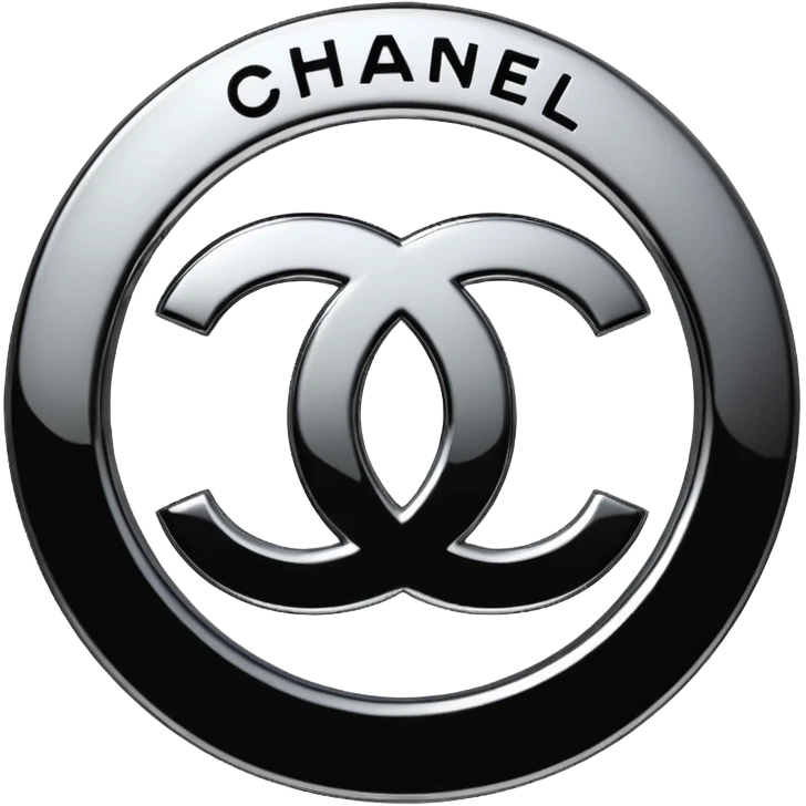Chanel sport logo chrome glossy emoji