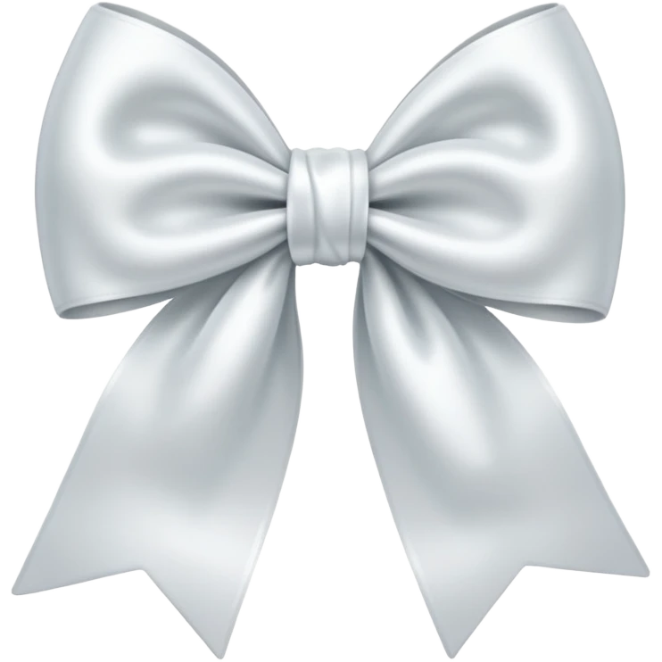 white satin bow emoji