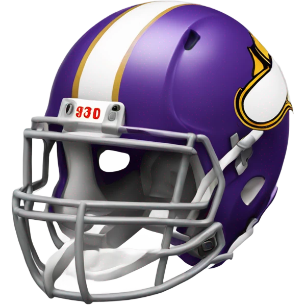 Minnesota Vikings football team with real helmet  emoji
