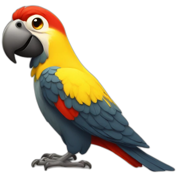 perroquet disney rouge et jaune emoji