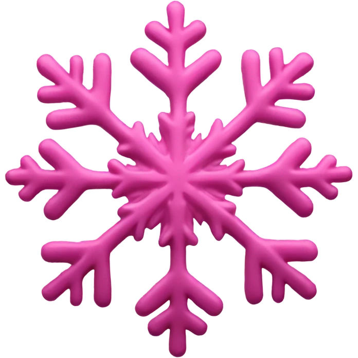 Pink snowflake emoji