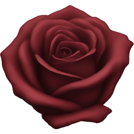 Dark red rose with black bow around stem emoji