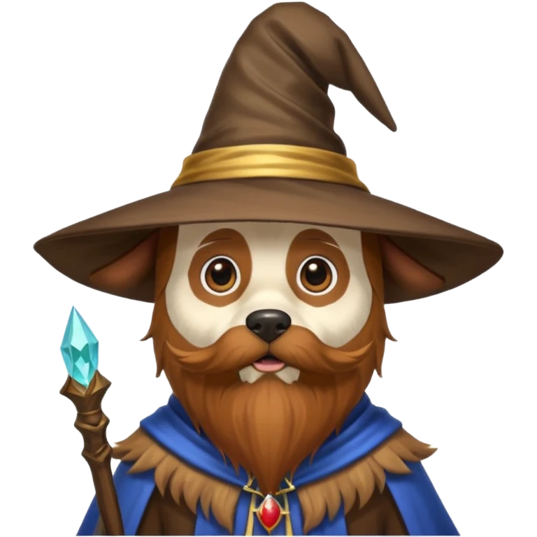 Dog wizard emoji