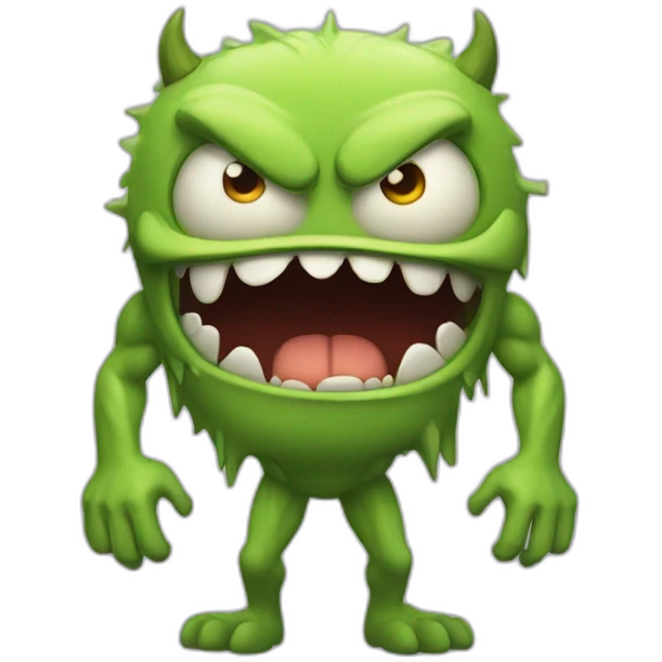 scary monster with muscles emoji