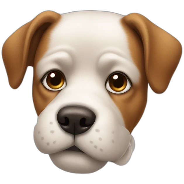 dog with mustache emoji