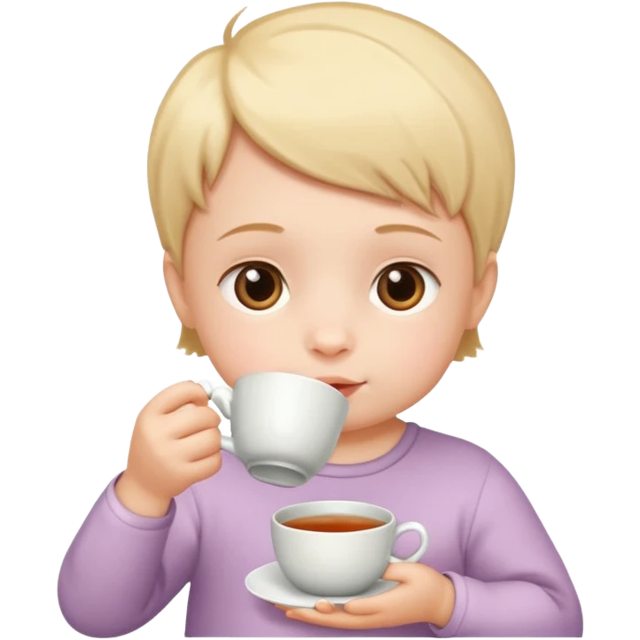 Babies drinking tea emoji