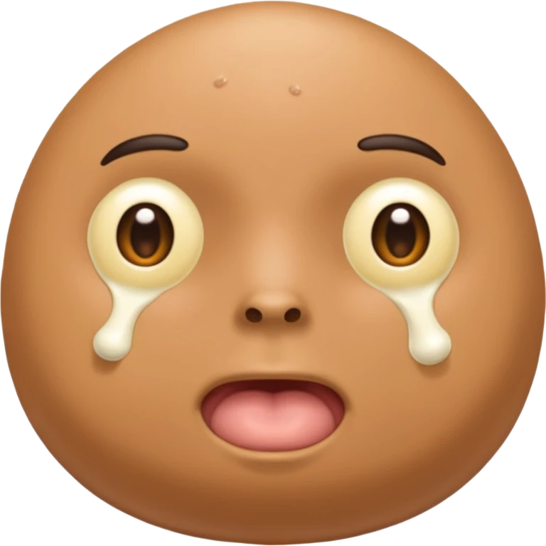 naked man with 2 balls and a penis with cum emoji