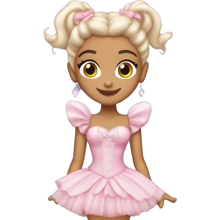 Make Ariana Grande with her wicked outfit as glinda  emoji