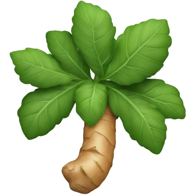 one ginger root emoji