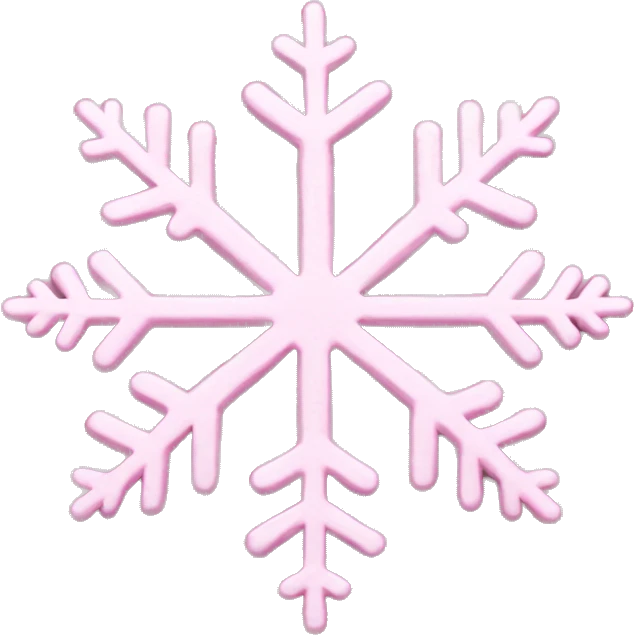 pastel pink snowflake  emoji