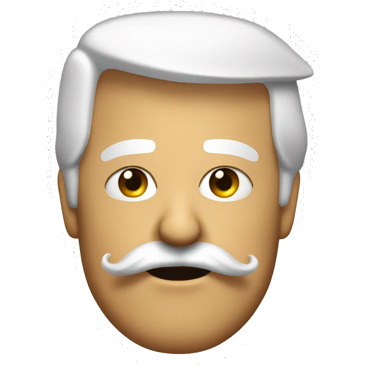 Trump with mustache  emoji