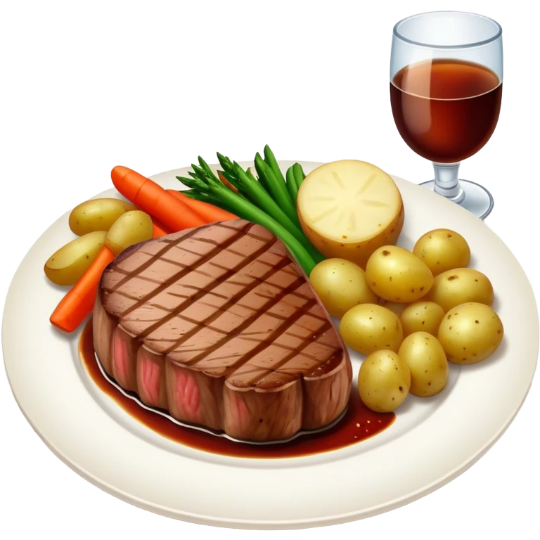 Steak dinner emoji