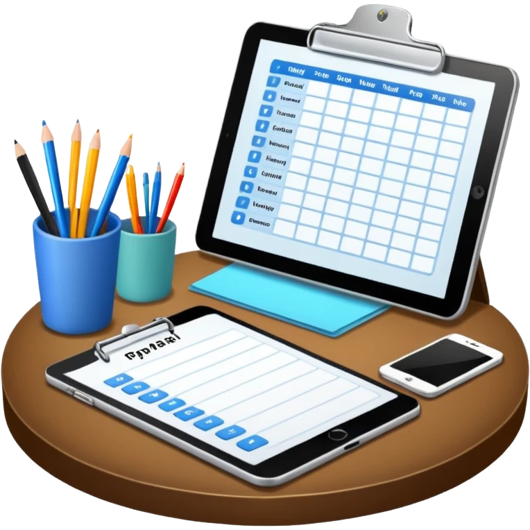 جدول مواعيد emoji