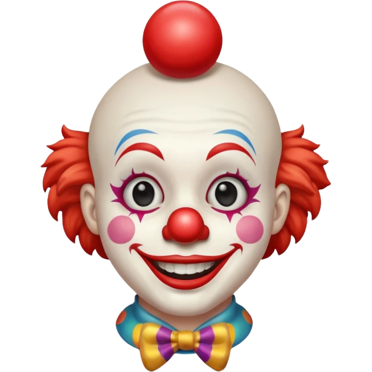 clown without hair emoji