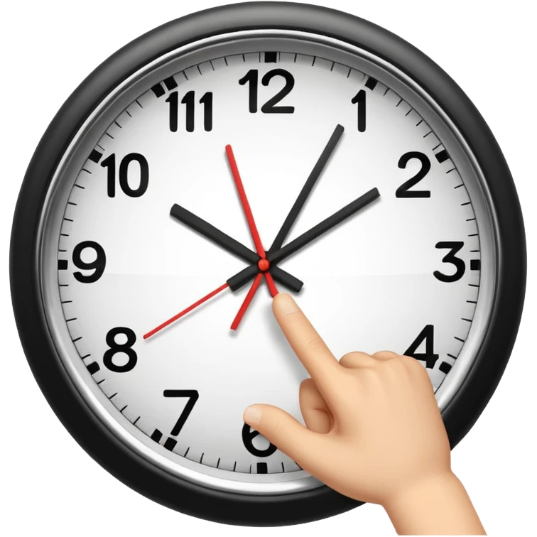 finger thumb clock it  emoji