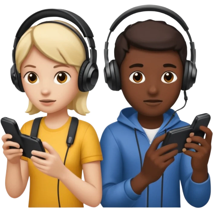 Dos personas jugando video juegos  emoji