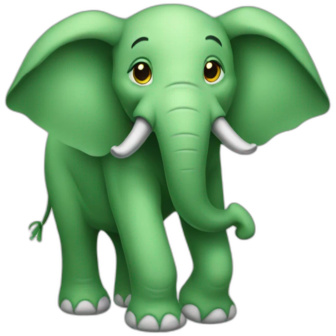Green Elephant  emoji