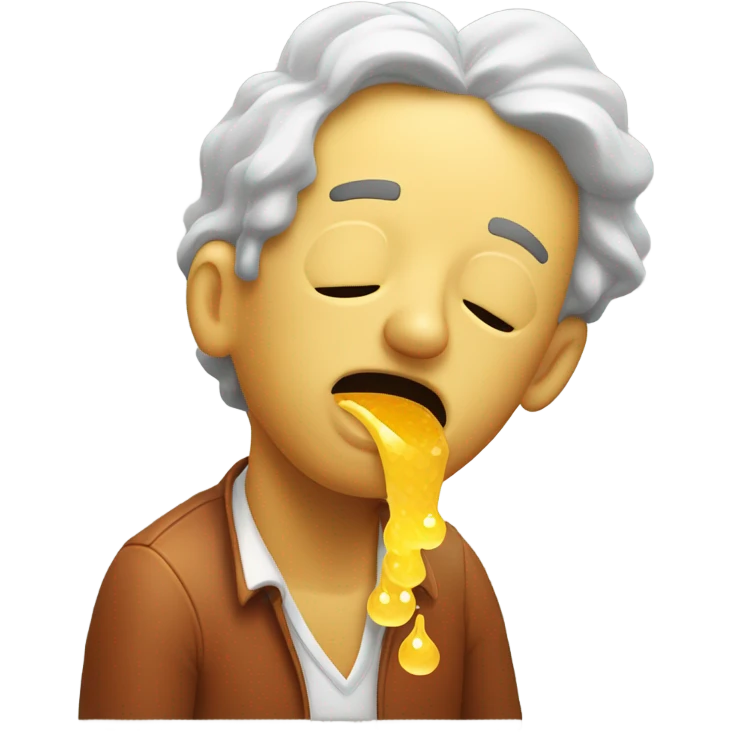 Guy throwing up honey  emoji