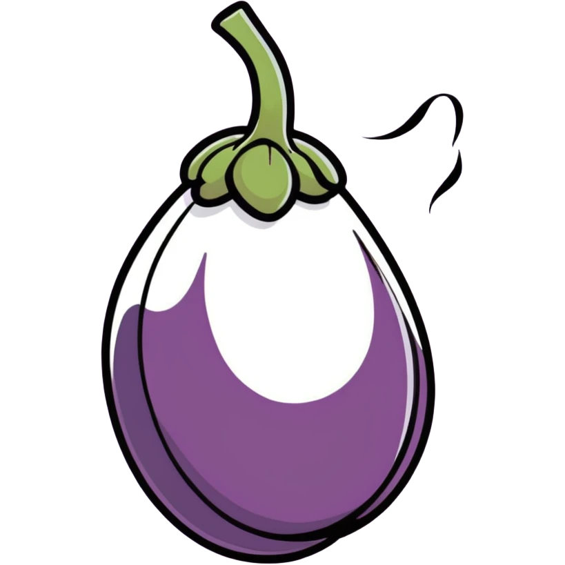 Eggplant spraying emoji