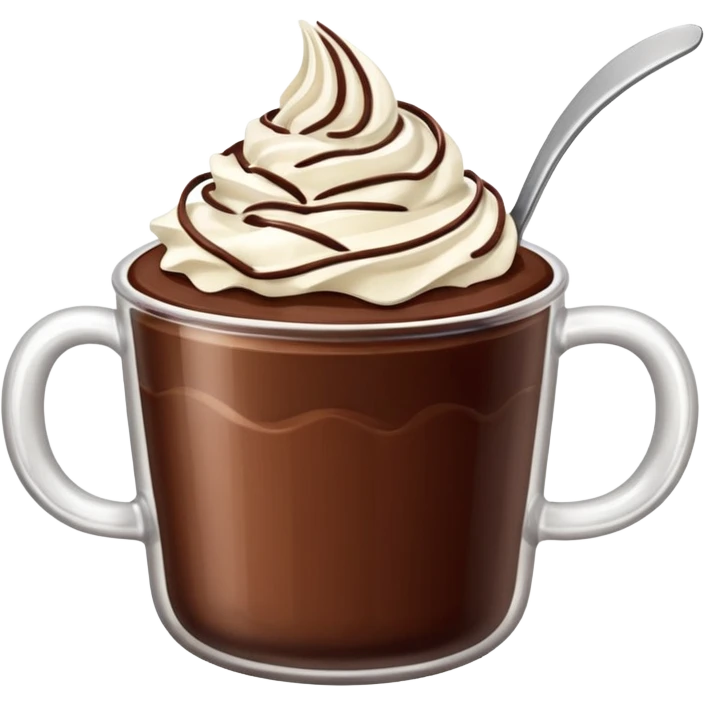 chocolate desert in cup emoji