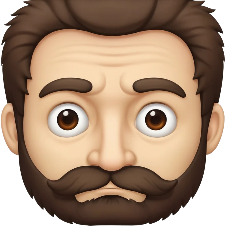 hairy man with a crooked nose emoji