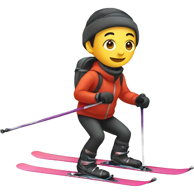 Person thai is skiing emoji