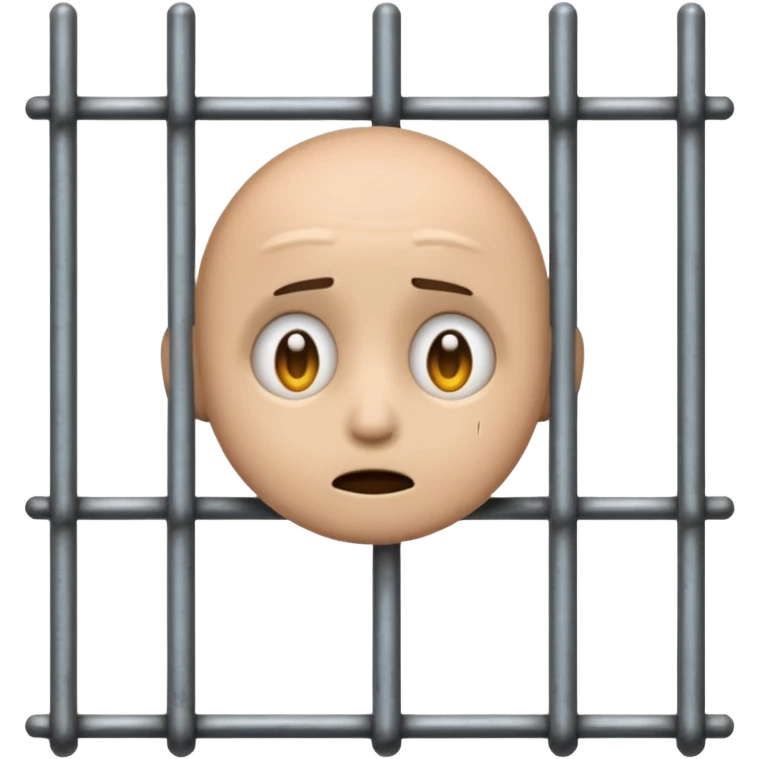 staunendes Emoji im Gefängnis emoji