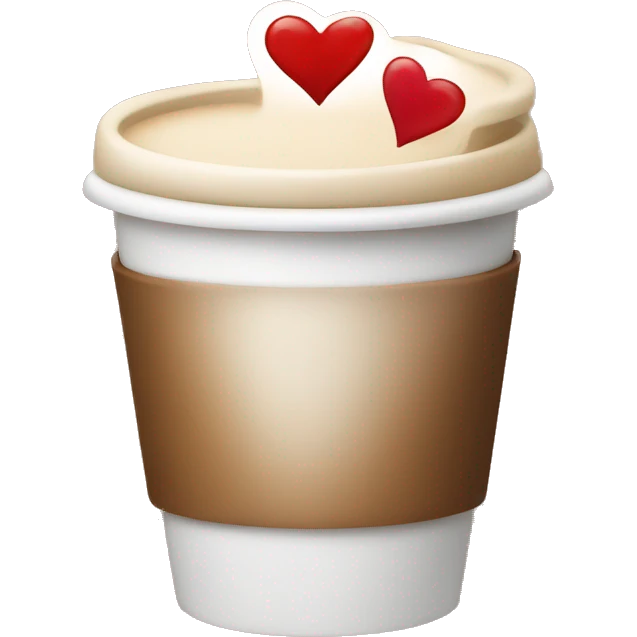 coffee with hearts  emoji