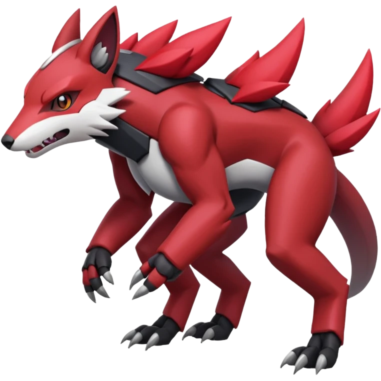 Heliolisk-Obstagoon-Cyclizar-Genesect-Pokémon, full body emoji