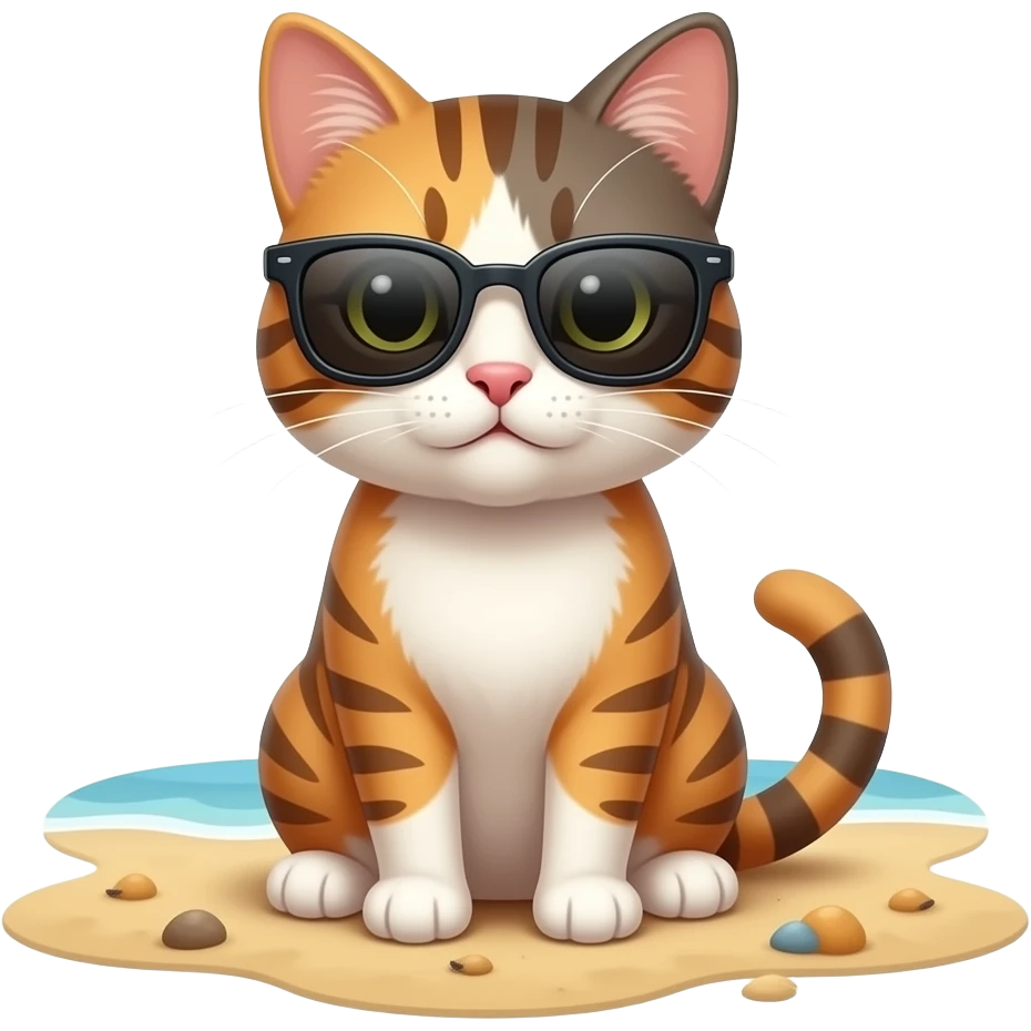 Cat wearing sunglasses emoji