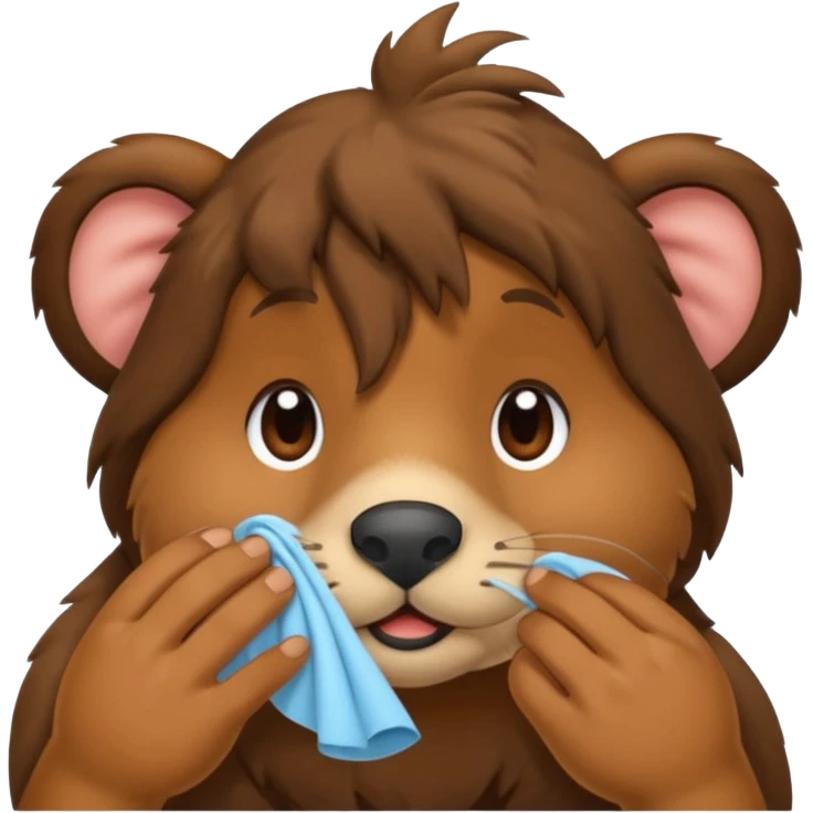animal wiping its nose emoji