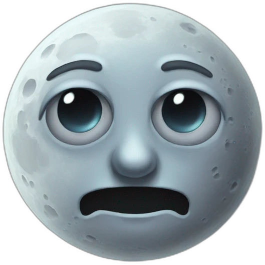 A moon with the face of Harry Potter. emoji