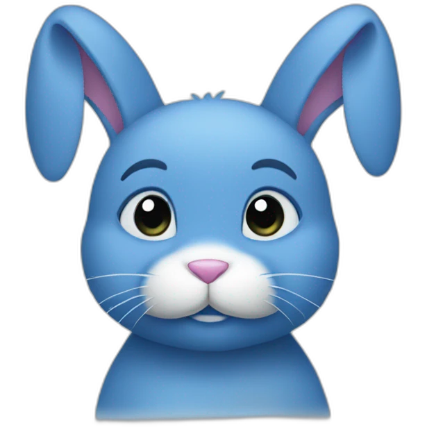 blue bunny emoji