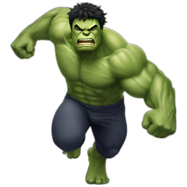 Hulk running emoji