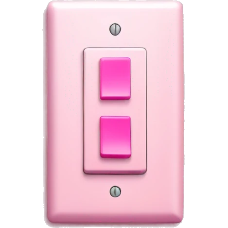 Pink light switch  emoji