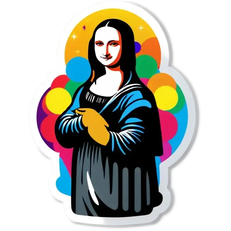 monalisa having party in a disco club emoji