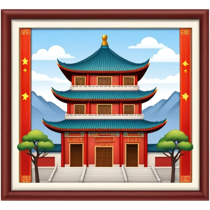 chinese building no frame emoji