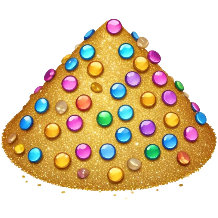 Caca paillette emoji