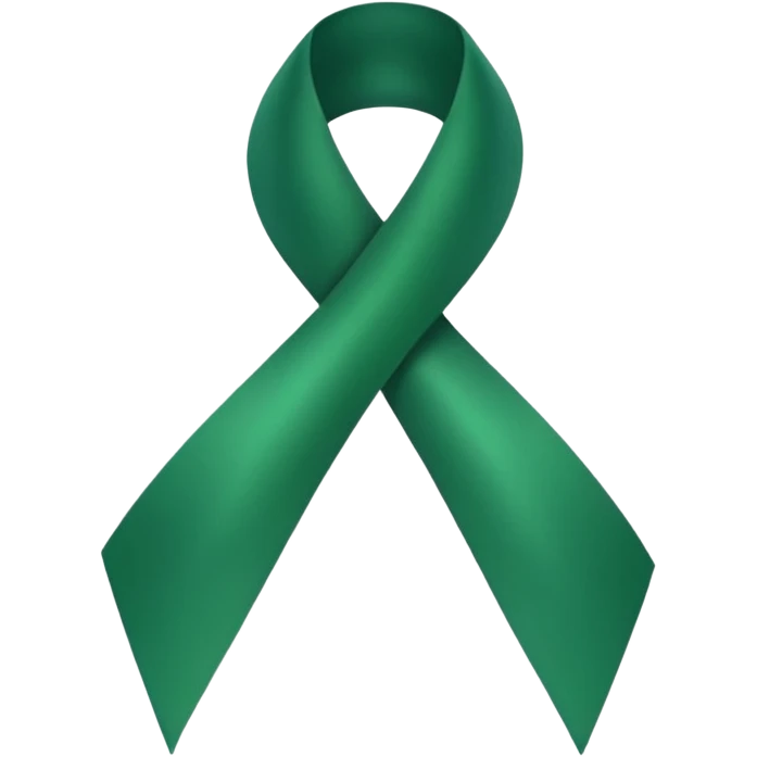 Green cancer ribbon emoji