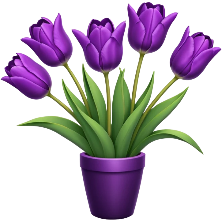 tulips purple emoji