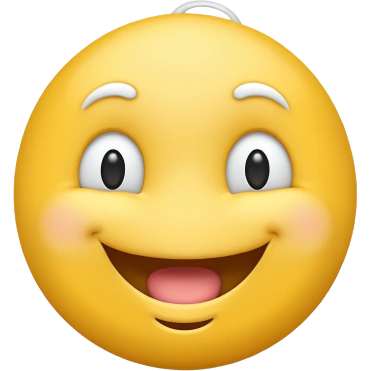 Smiling Emoji with a white penis under it emoji