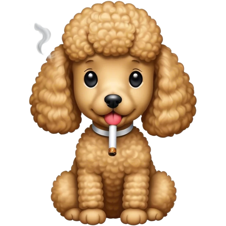 Poodle Smoking emoji