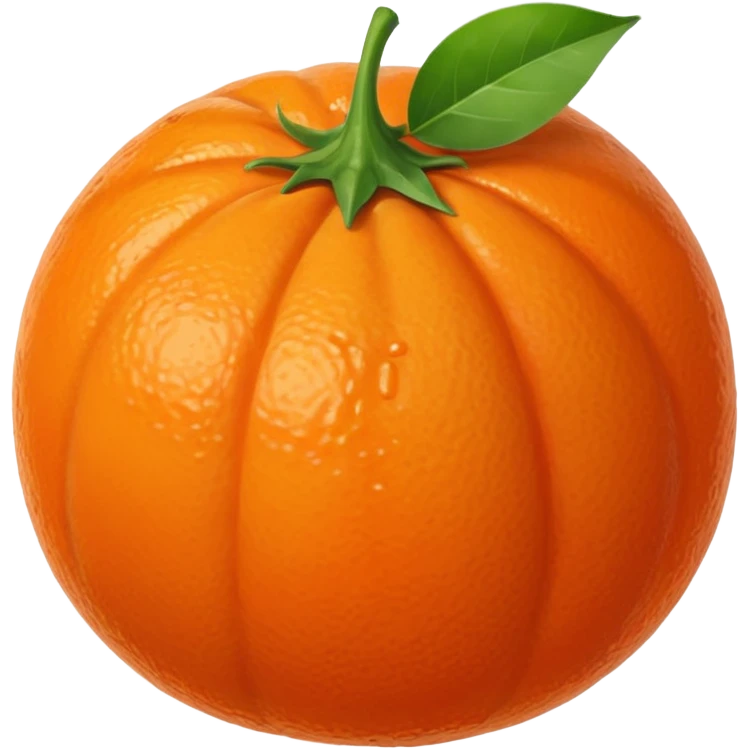 flat clementine emoji