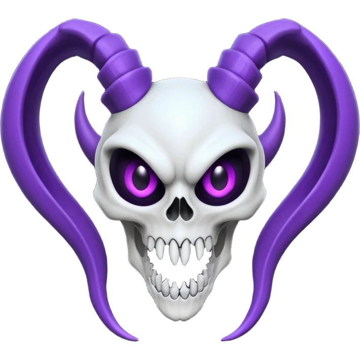 Spooky scary evil skeletal Venom-Lunala-ET-hybrid-fantasy-creature emoji