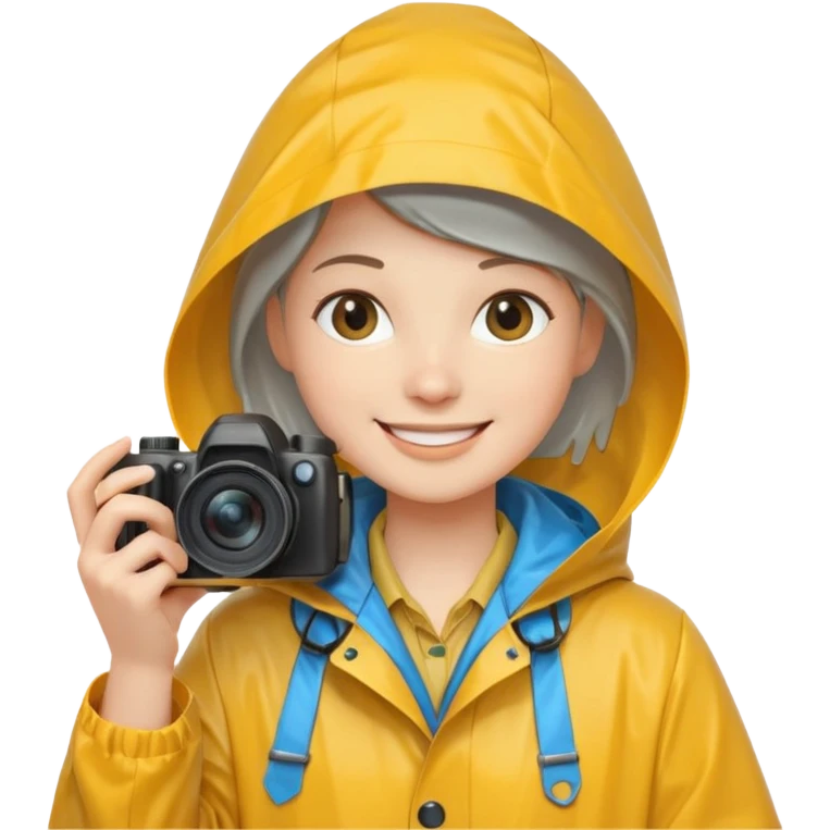 fotographer with rain coat

 emoji