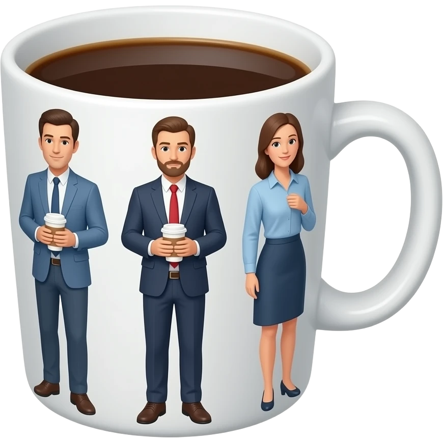 A Cup of coffee And inside there is a loose emoji who holds another coffee where inside there is another loose emoji who holds a coffee and inside there is a loose emoji emoji