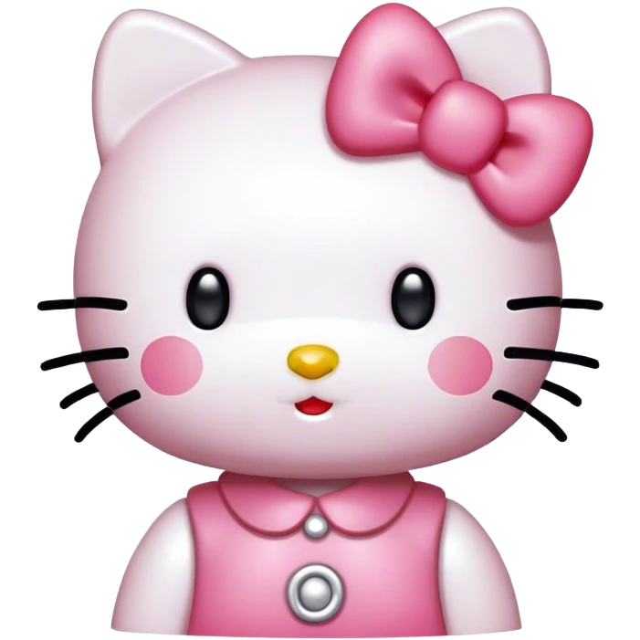 Hello kitty blushing emoji