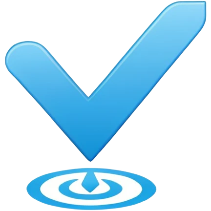 Centang biru verifikasi  emoji