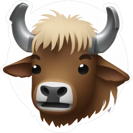 a yak shaving with a trimmer emoji